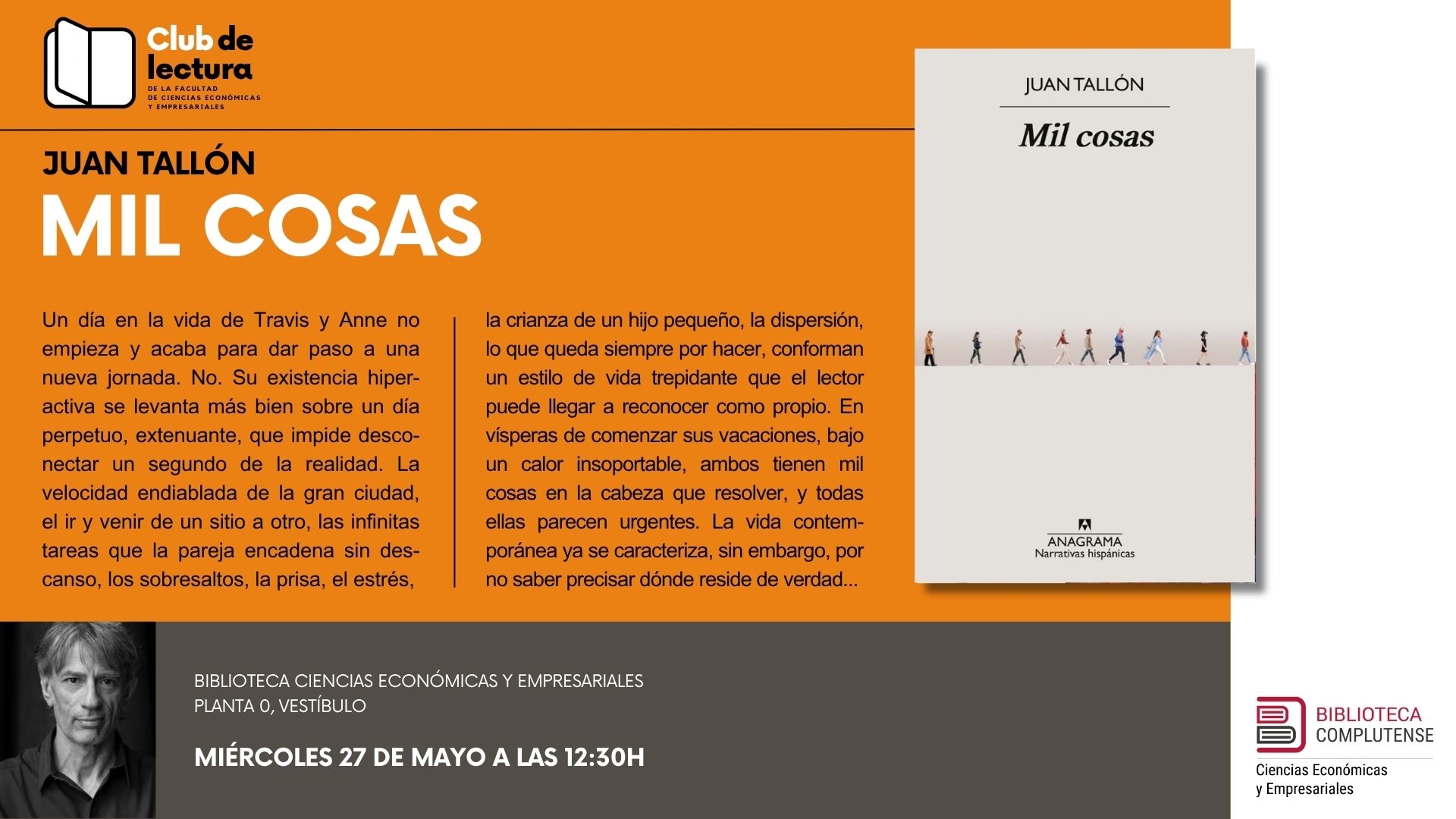 Reunión Club de Lectura, 27 may